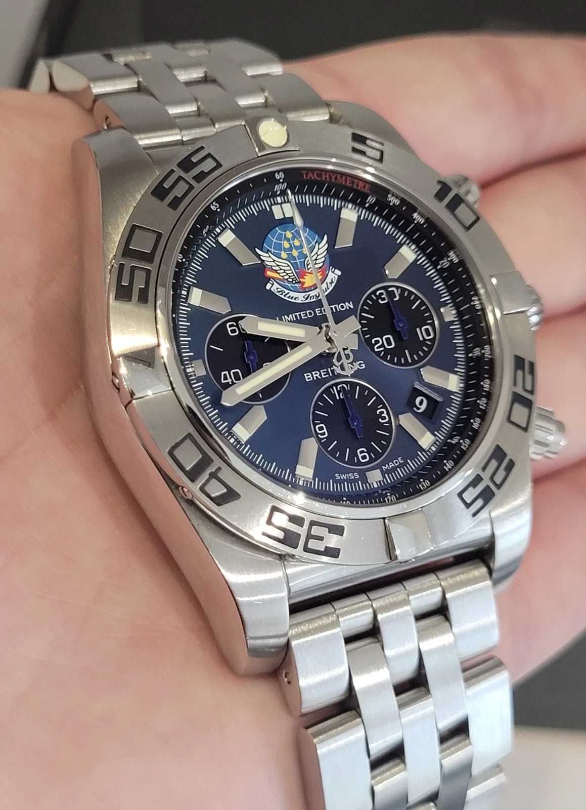 BREITLING Chronomat 44 AB0110 Blue Impulse Edition