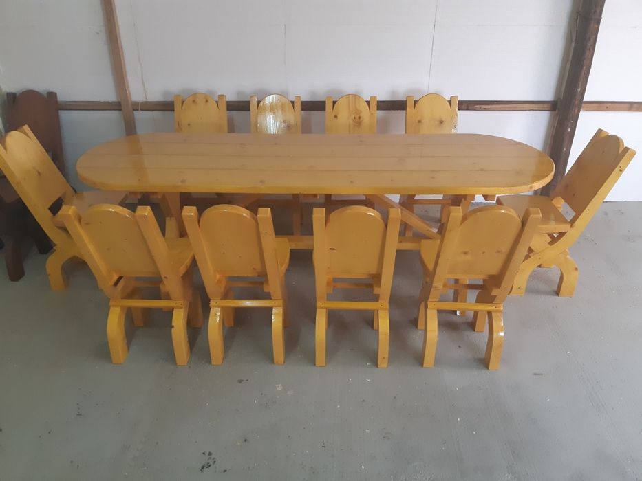 " Mobilier Gradina" set masa + 10 scaune (masa cu scaune)