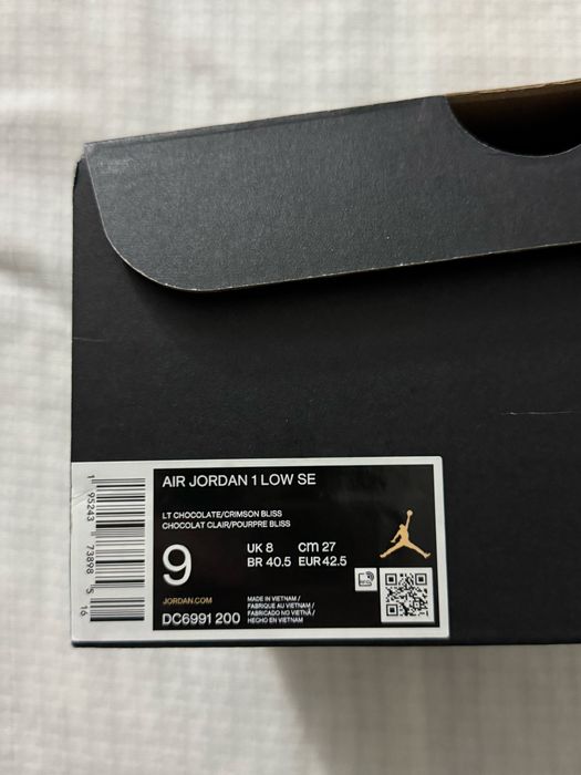 Air jordan 1 low se Lt chocolate 42.5
