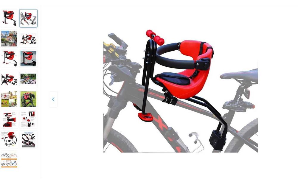 Scaun de copil pentru bicicleta  Ideas4Comfort Sarcina maxima 20 KG