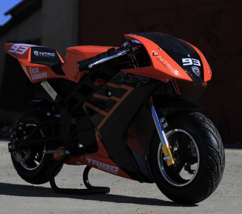 Motocicleta electrica pentru Copii, NITRO Eco TRIBO 1060W 36V #Orange