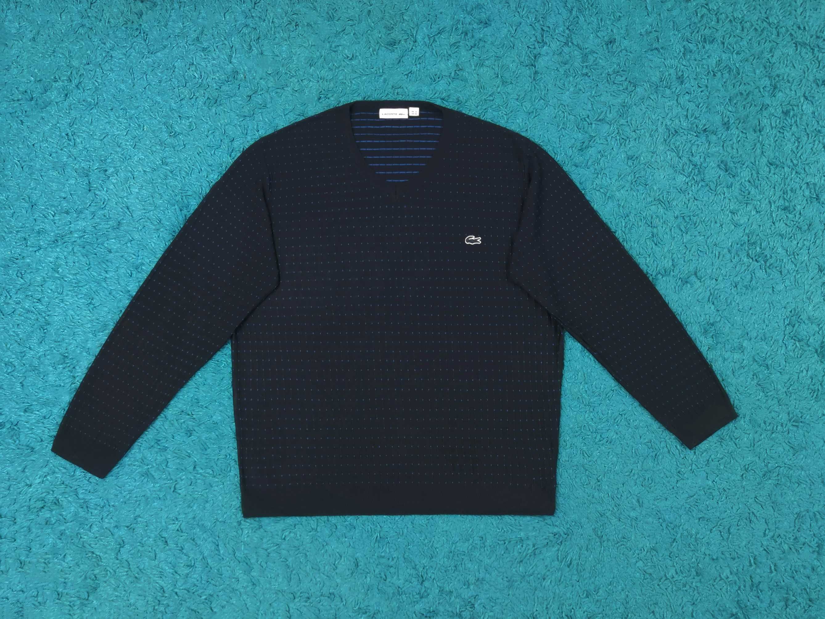 Pulover subtire Lacoste Navy Blue - Regular