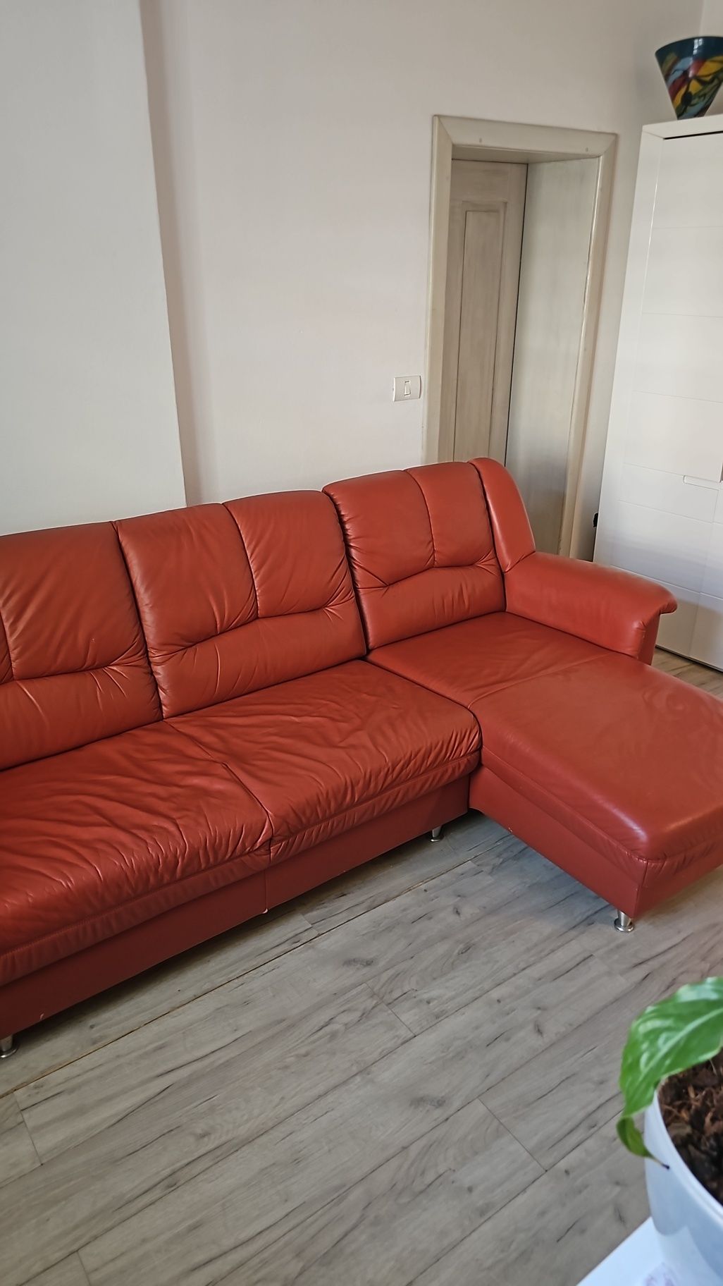 Canapea extensibilă piele naturală