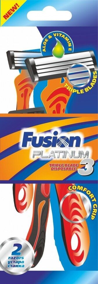 Бритвенные станки Fusion platinum 3