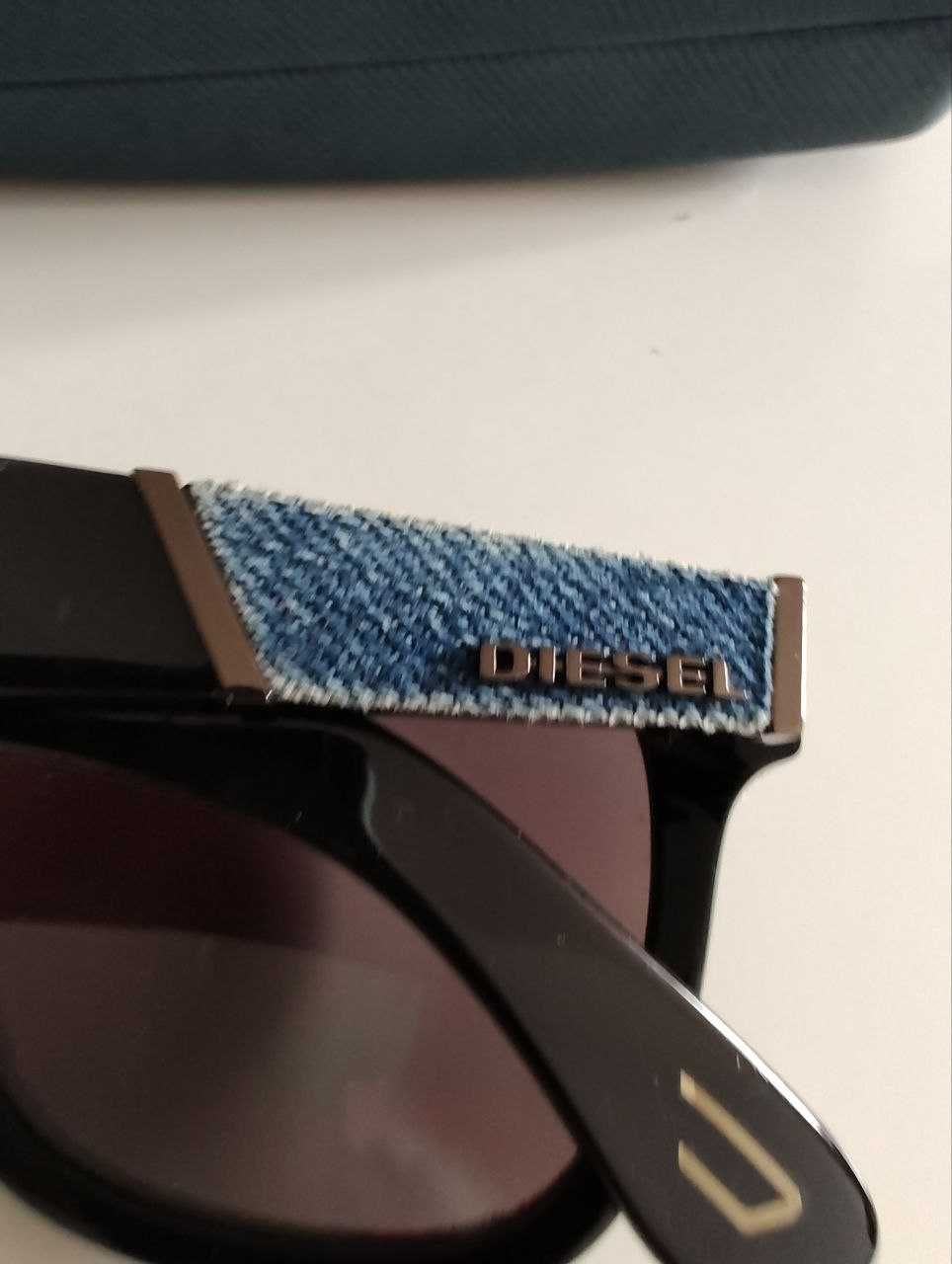 Качественные солнцезащитные очки Diesel оправа джинсы оптика + Чехол