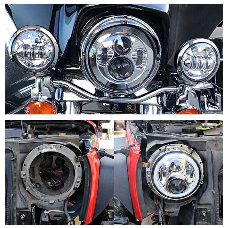 Suport universal far rotund Nissan Patrol Y60,Samurai,Land Cruiser J70