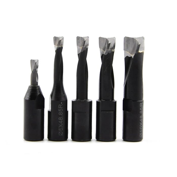 Set 5 Freze Carbide Domino DF500 pentru Festool, 4mm-10mm