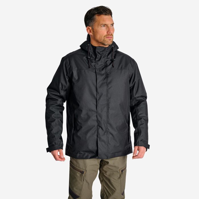 Geacă Impermeabilă Călduroasă 100 Negru - produs resigilat Decathlon