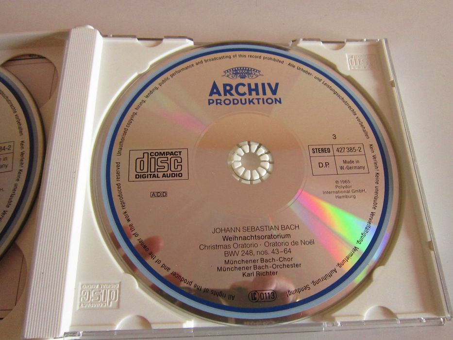 cadou rar Bach Oratoriul de Craciun Karl Richter 1984 CDx3 impecabile