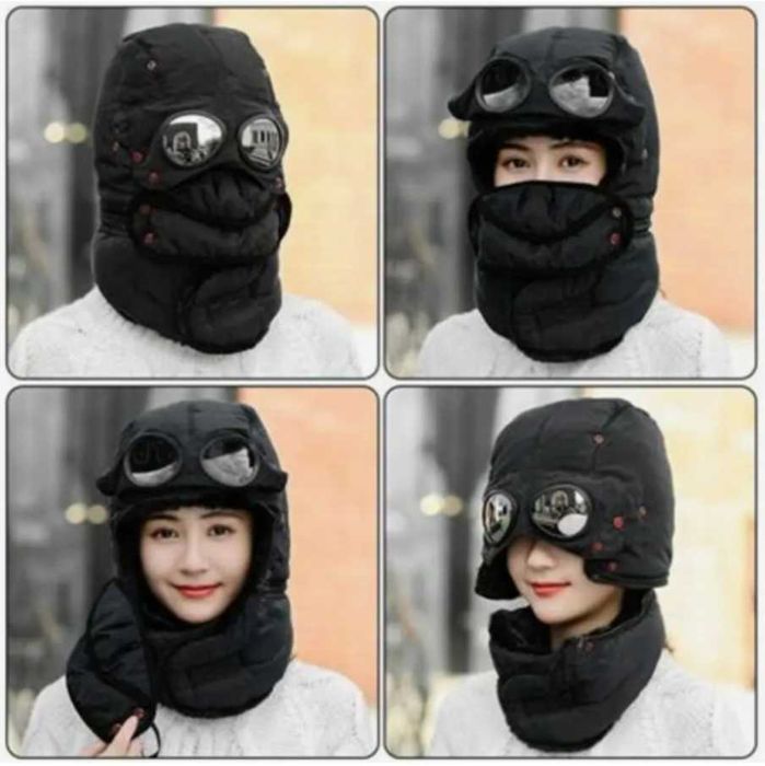 Шапка зимняя "Бомбер - Трансформер"