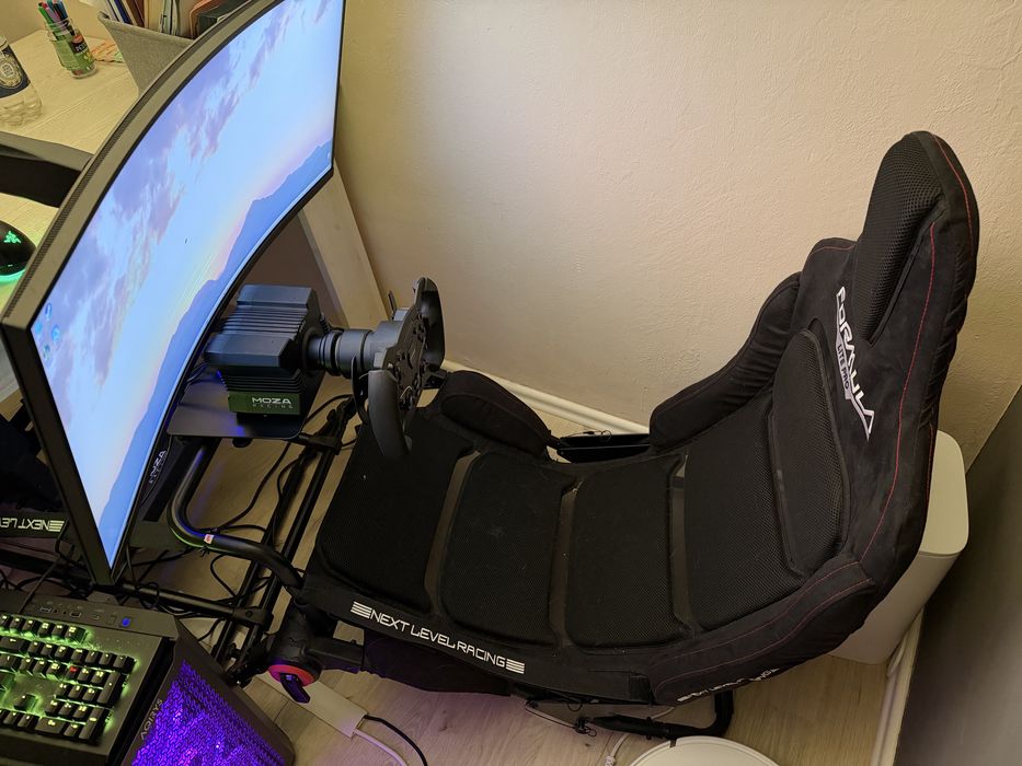 Volan Moza R5, addon, Playseat F-GT