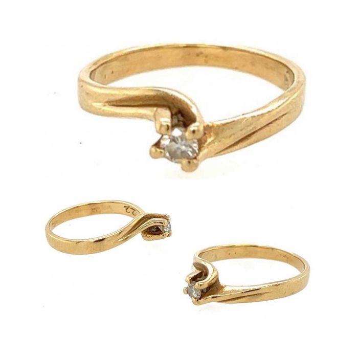 Златни пръстени с диаманти и скъпоценни камъни