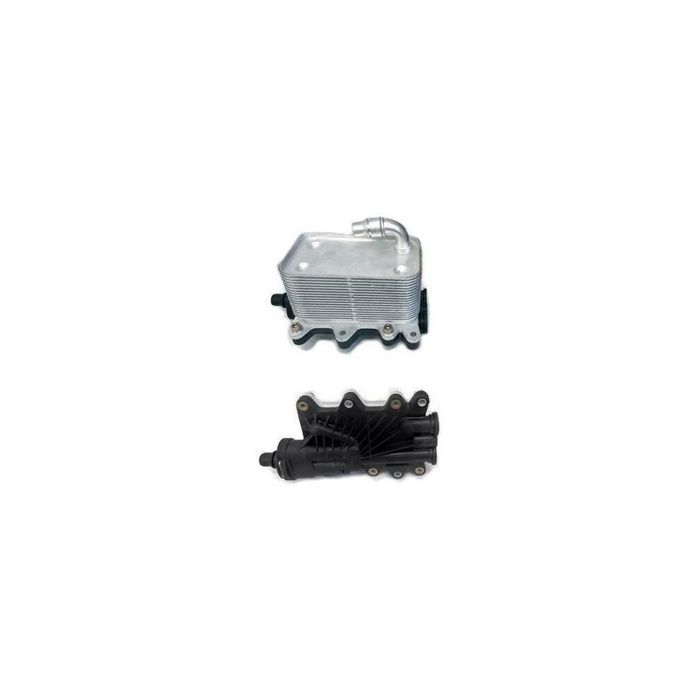 Radiator racire ulei motor, termoflot BMW Seria 5 E60/E61, 09.2005-03.2010, motor 2.0 d, 2.5 D, 3.0 d, diesel, 520d 525d 530d 535d 635d, 142x80x76 mm, racitor transmisie, din aluminiu