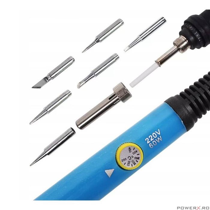 Kit profesional pentru lipit, letcon, putere 60 W, temperatura