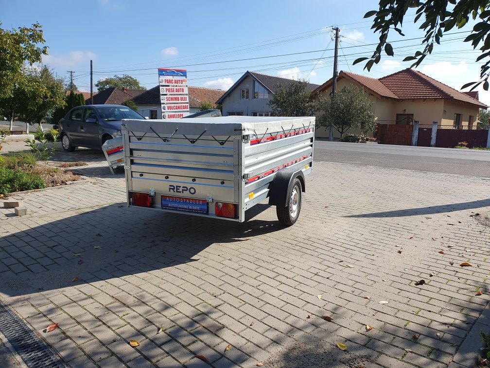 Remorca Repo RRS - PRO Obloane Duble și Prelata