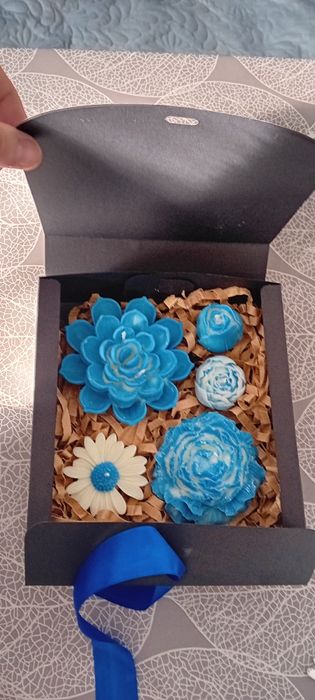 GIFTBOX cu lumanari parfumate din ceara de soia handmade