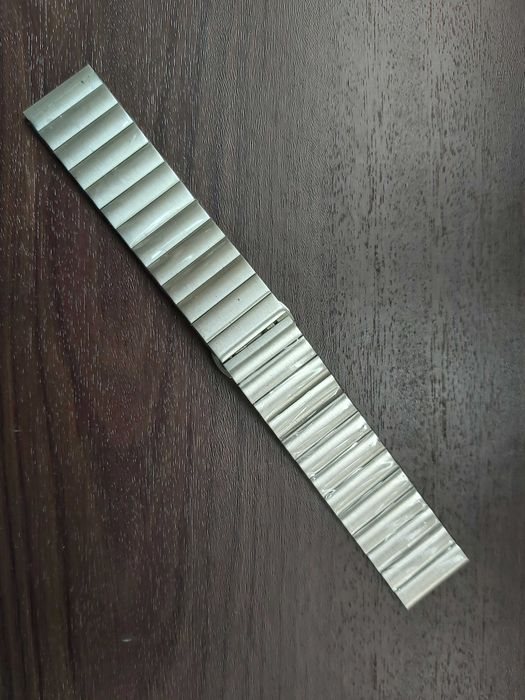 Bratara din inox cu zale drepte si pline pt ceas de mana