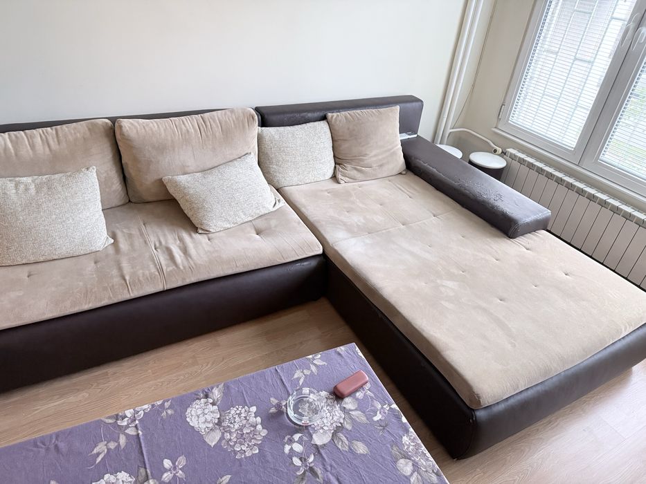 Холна гарнитура п-образен диван