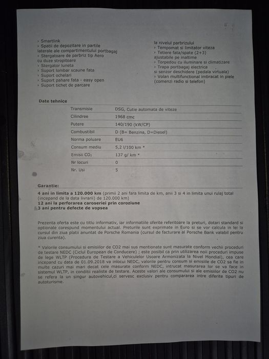 Skoda Superb Break Style 4X4 2018 DSG 190 cp Diesel