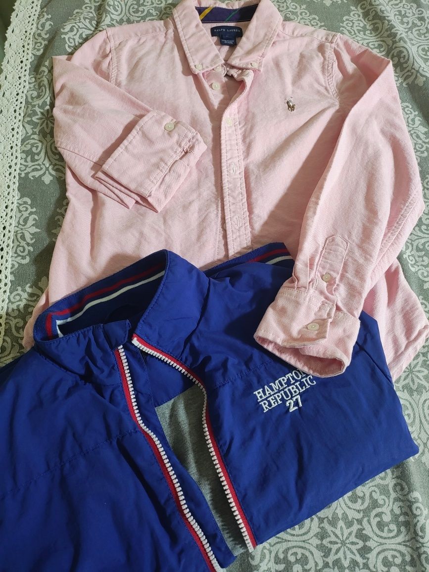 Риза Ralph Lauren и яке 134 см