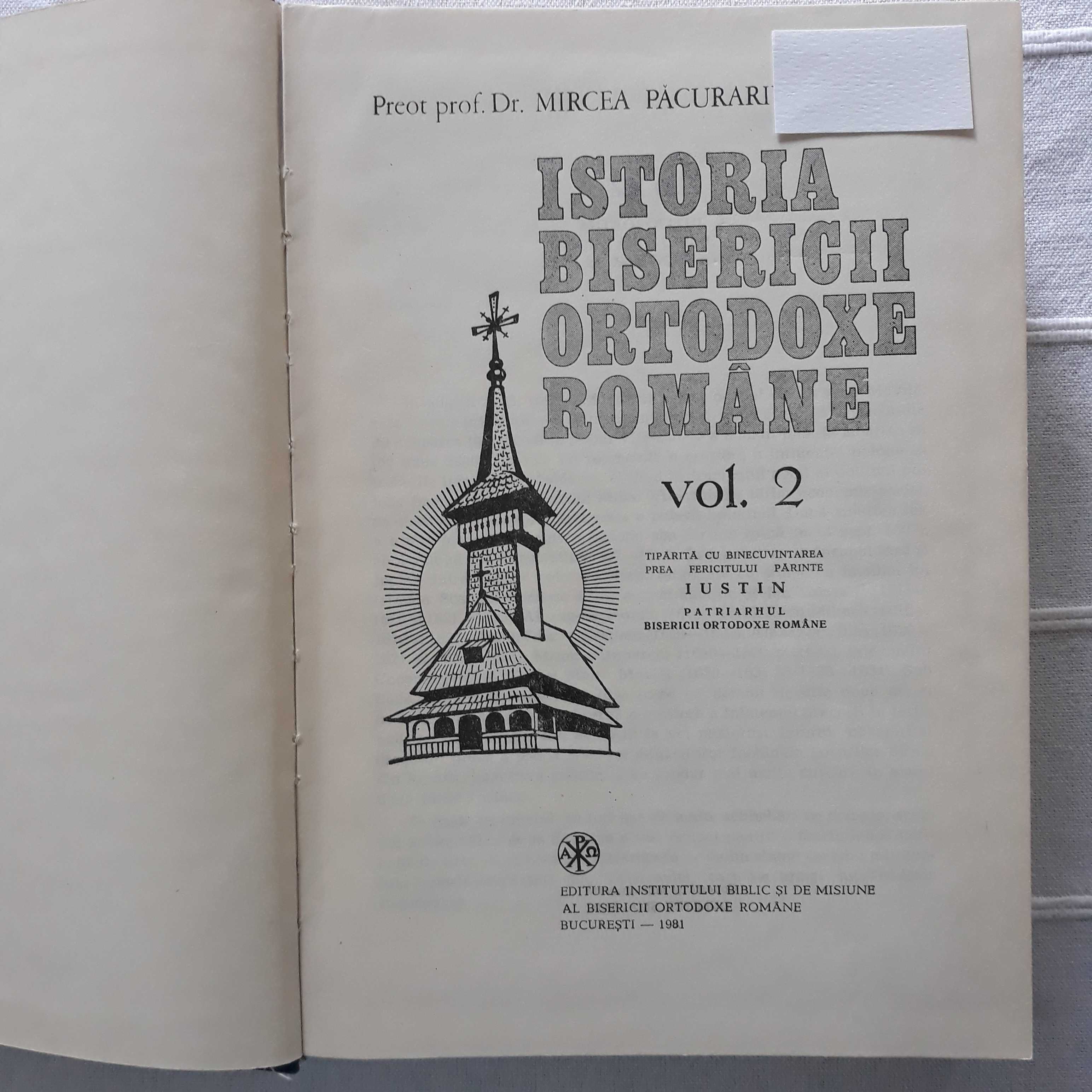 Istoria Bisericii Ortodoxe Române-Pr.Prof.Dr. Mircea Păcurariu