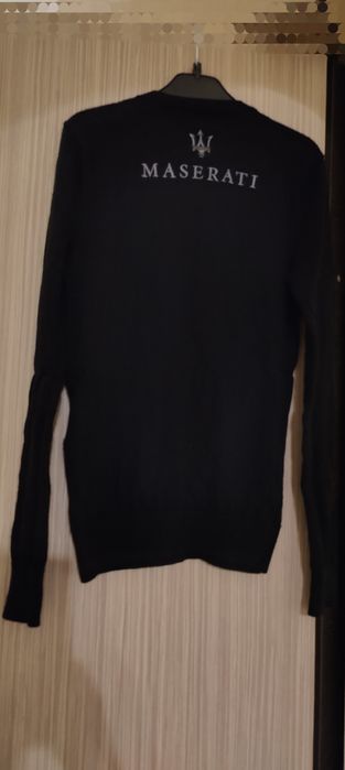 Ralph Lauren Sport Maserati pulover 100% lână merinos măr. S