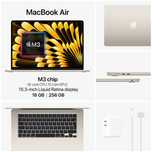 MacBook Air M3  16/256GB  15-inch  Starlight