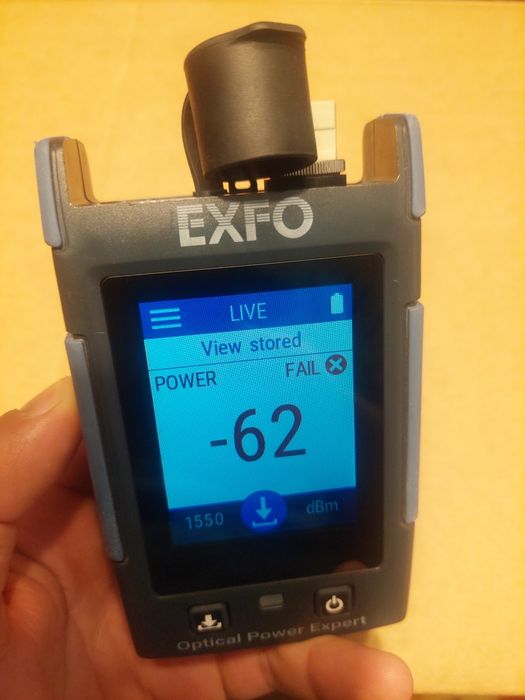 Tester fibra optica > power meter exfo px1  > powermetru