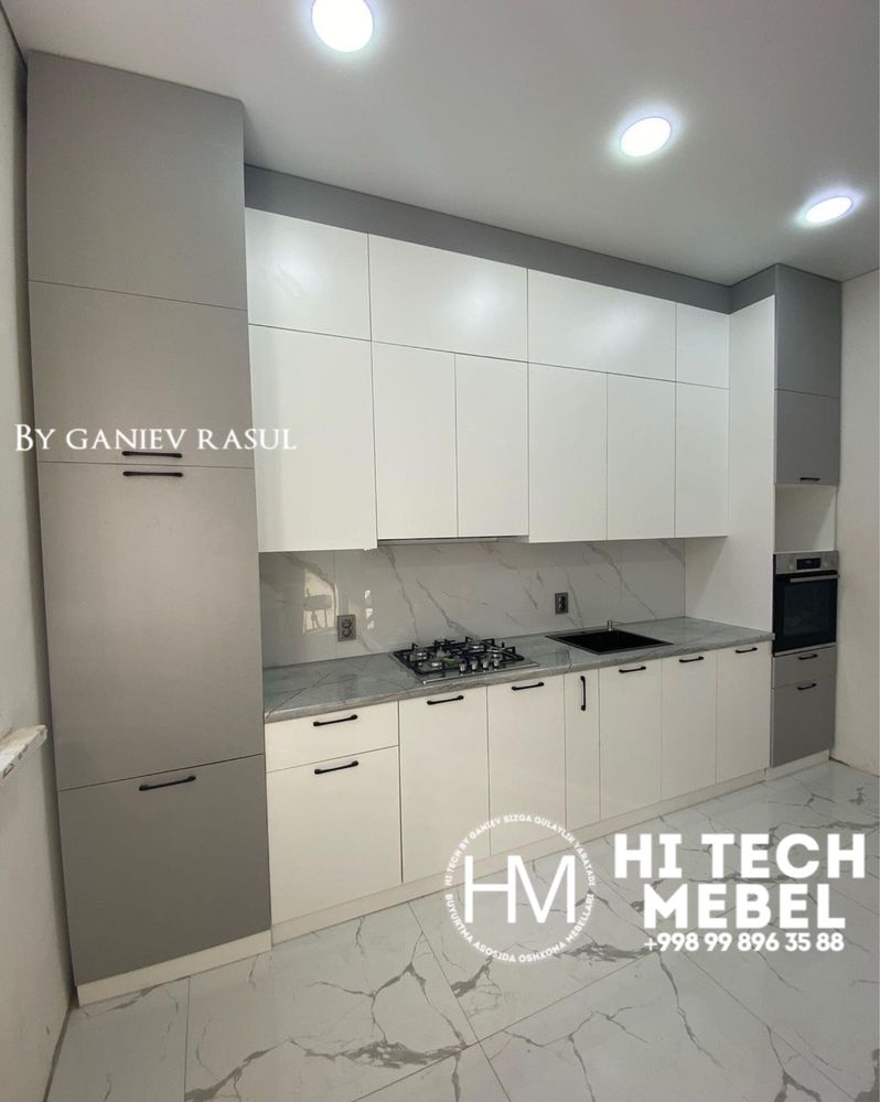 HiTECH Buyurtma asosida oshxona mebel Кухонный гарнитур Кухонная мебел