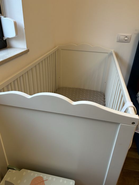 Patut cu saltea Ikea plus protectie patut gratii