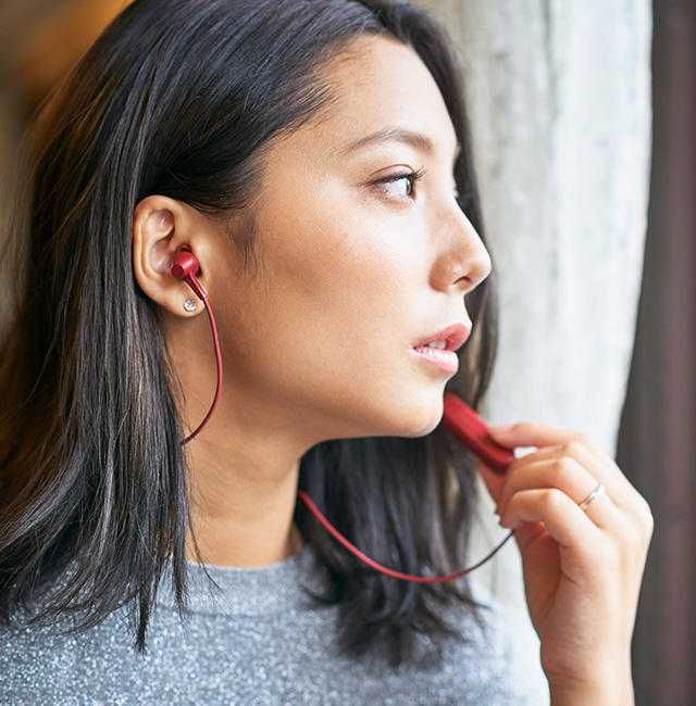 Casti In-Ear Pioneer SE-C4BT-R, Bluetooth, Microfon, Rosu