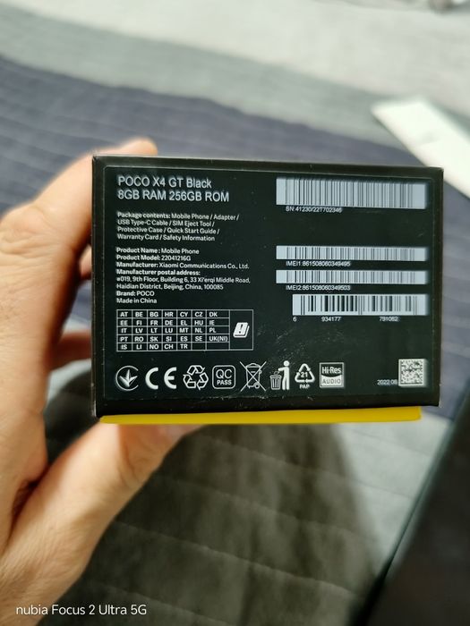 Poco x4 gt 256 GB ram 8+8