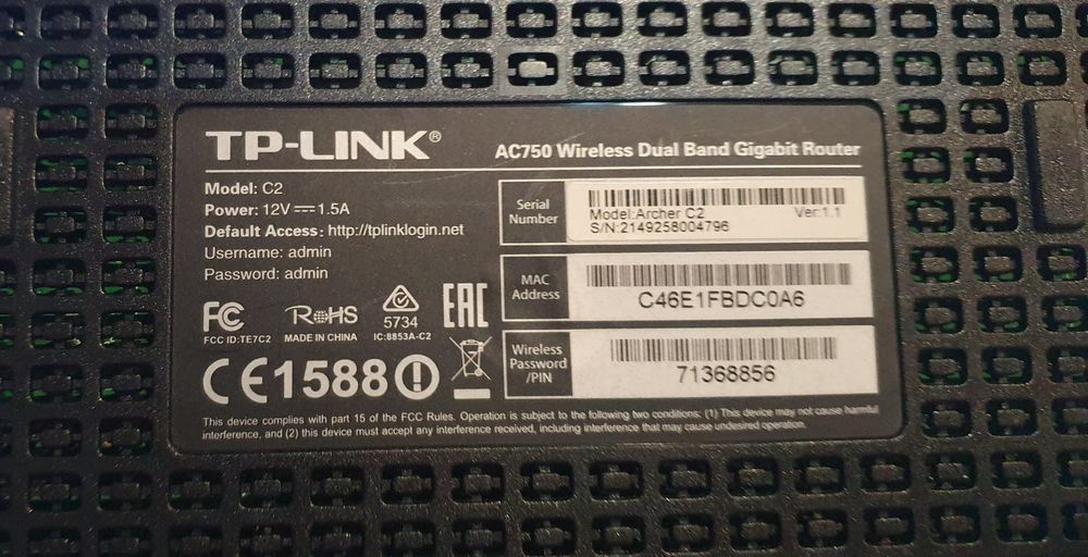 Router TP-LINK Wireless Dual Band Gigabit
