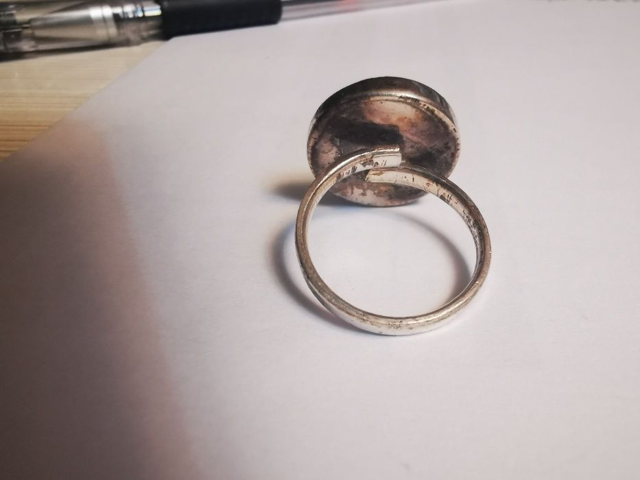 Inel argint, cu model spirală