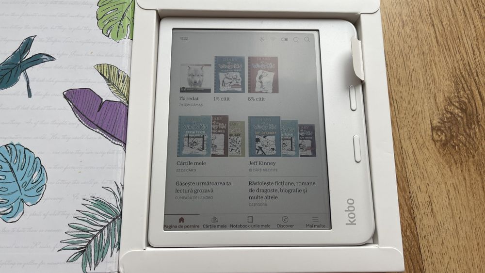E-Book Reader Kobo Libra Colour 32gb Alb Ecran E-Ink Kaleido 7" Nou