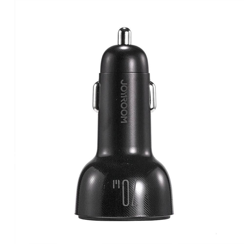 Зарядно за автомобил joyroom 3 port 70w usb, 2 x usb c black (jr-cl26)
