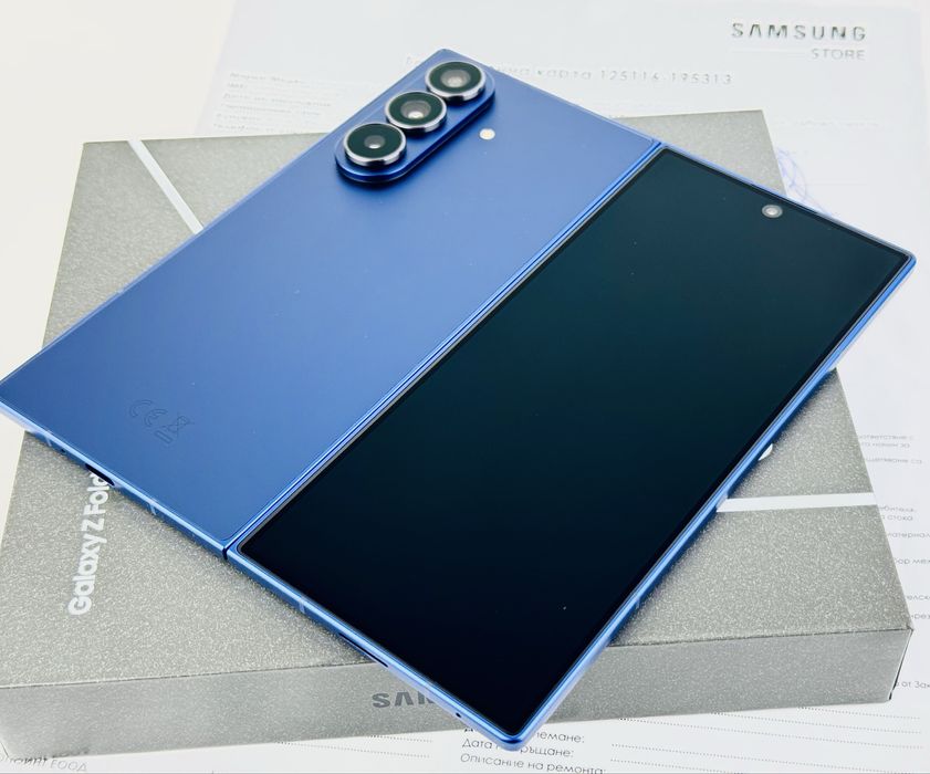 НОВ! Samsung Galaxy Z Fold 7 5G 256GB 12RAM Blue Shadow 2г. Гаранция!