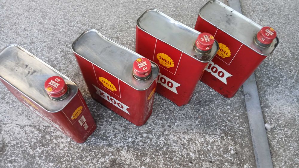 Ретро Кутии масло Shell колекция