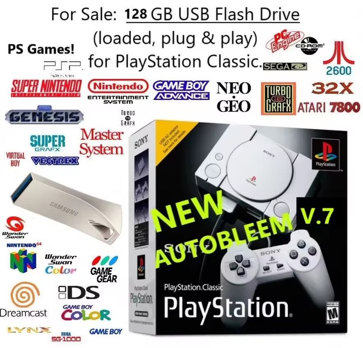 Playstation 1 classic Ps1 8000 игри