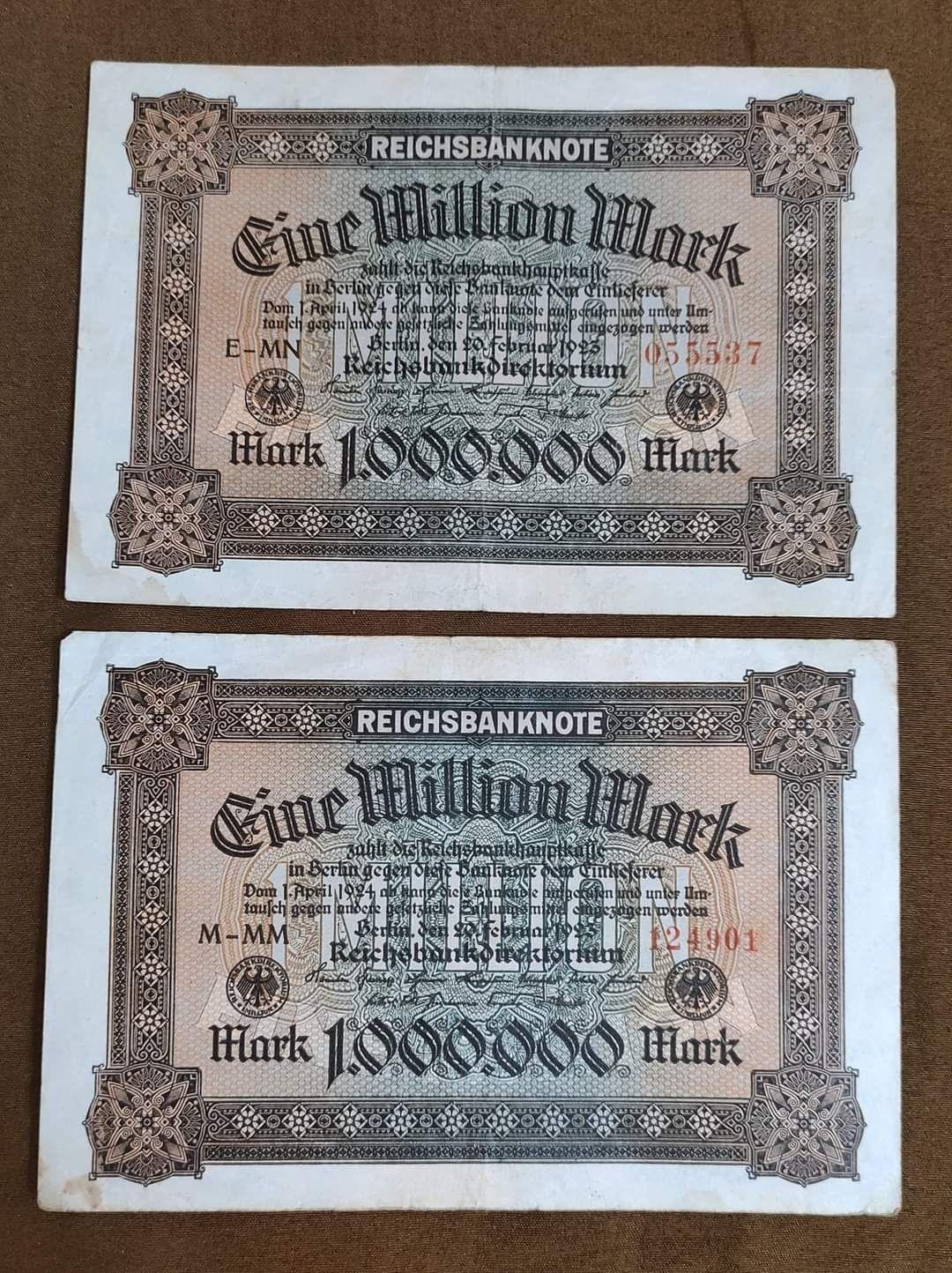 *Germania* 1 Milion Mark 1923 Reichsbanknote