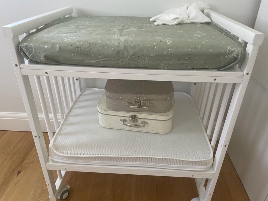 Patut evolutiv pt copii, multifunctional, 7in1 - transformabil, alb