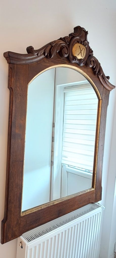 Oglinda vintage dimensiuni mari lemn masiv veche antica