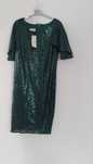 Rochie verde cu paiete