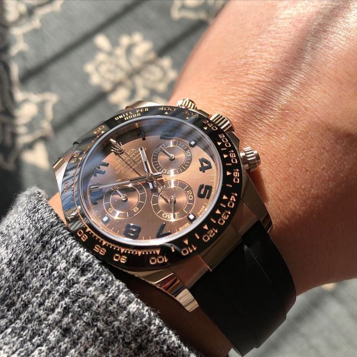 Rolex daytona chocolate dial rubber