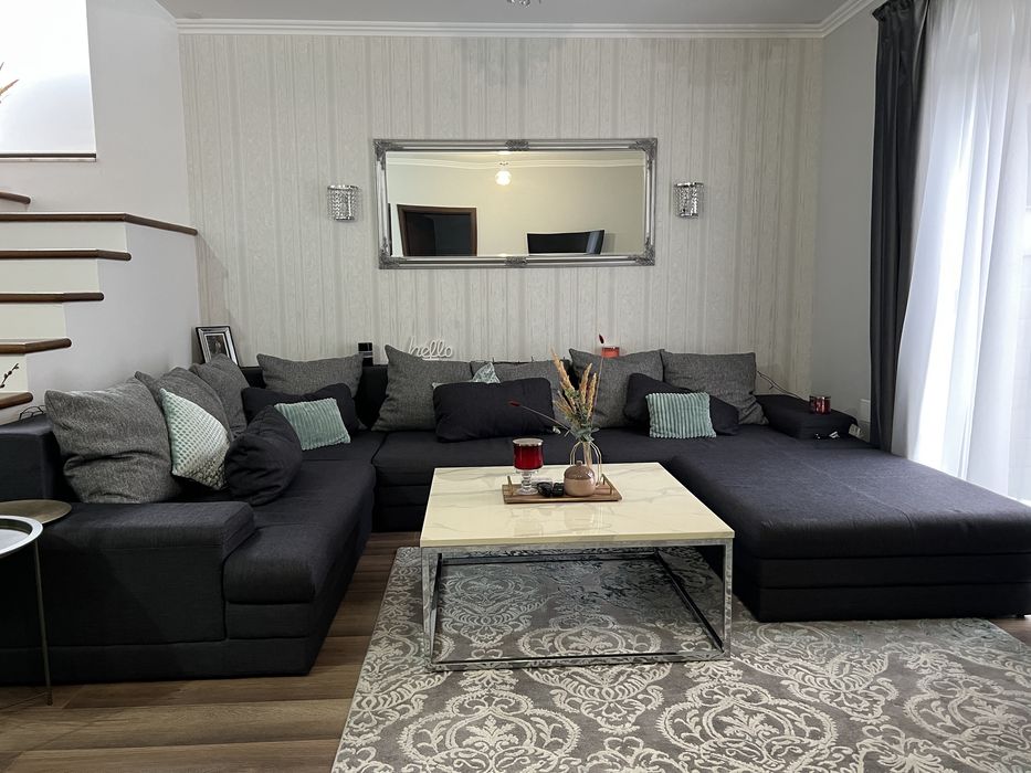 Coltar mare in L + taburet CASA RUSU