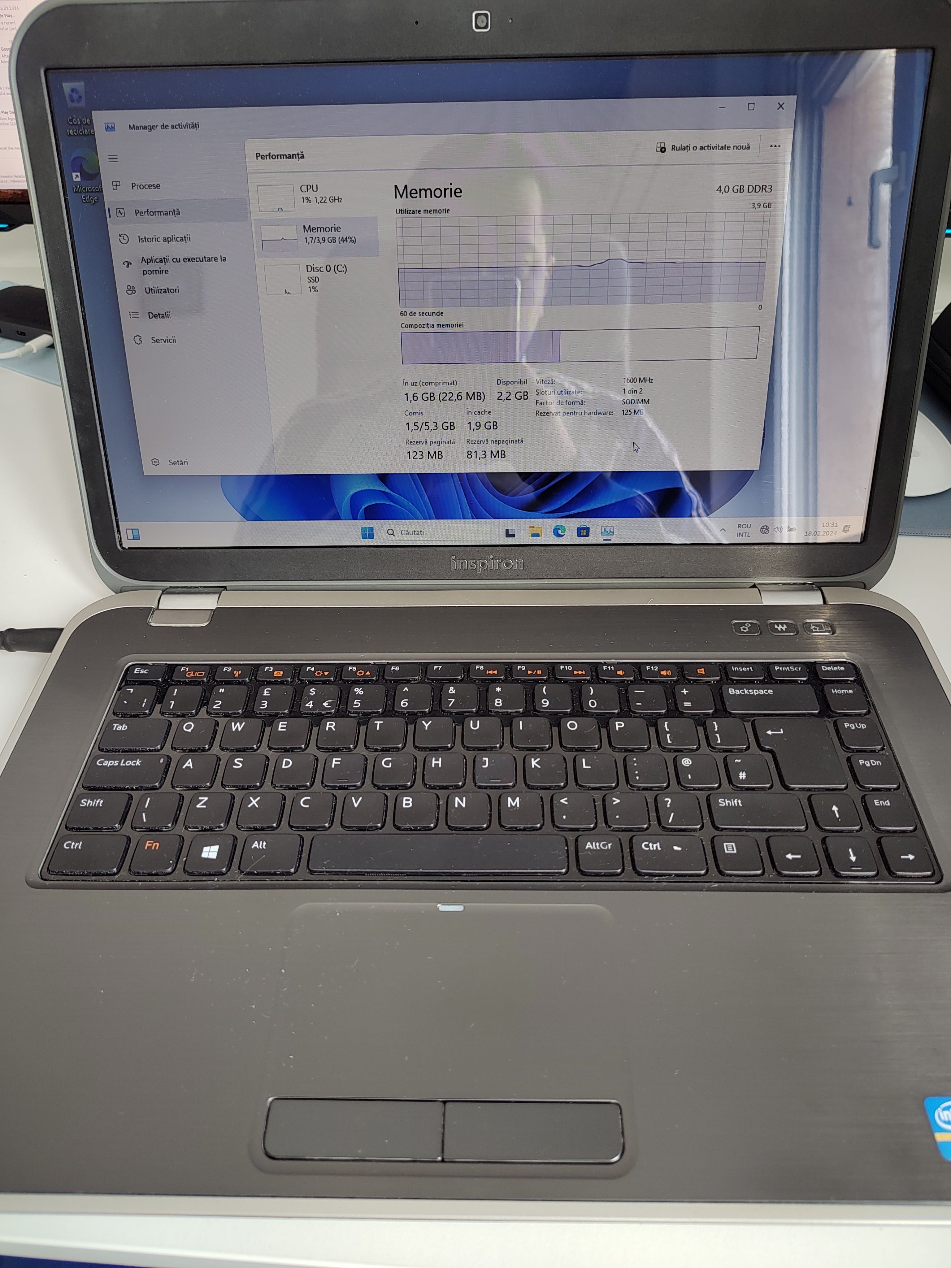 Laptop Inspiron 5520 i7, 4gb ram, 500gb ssd