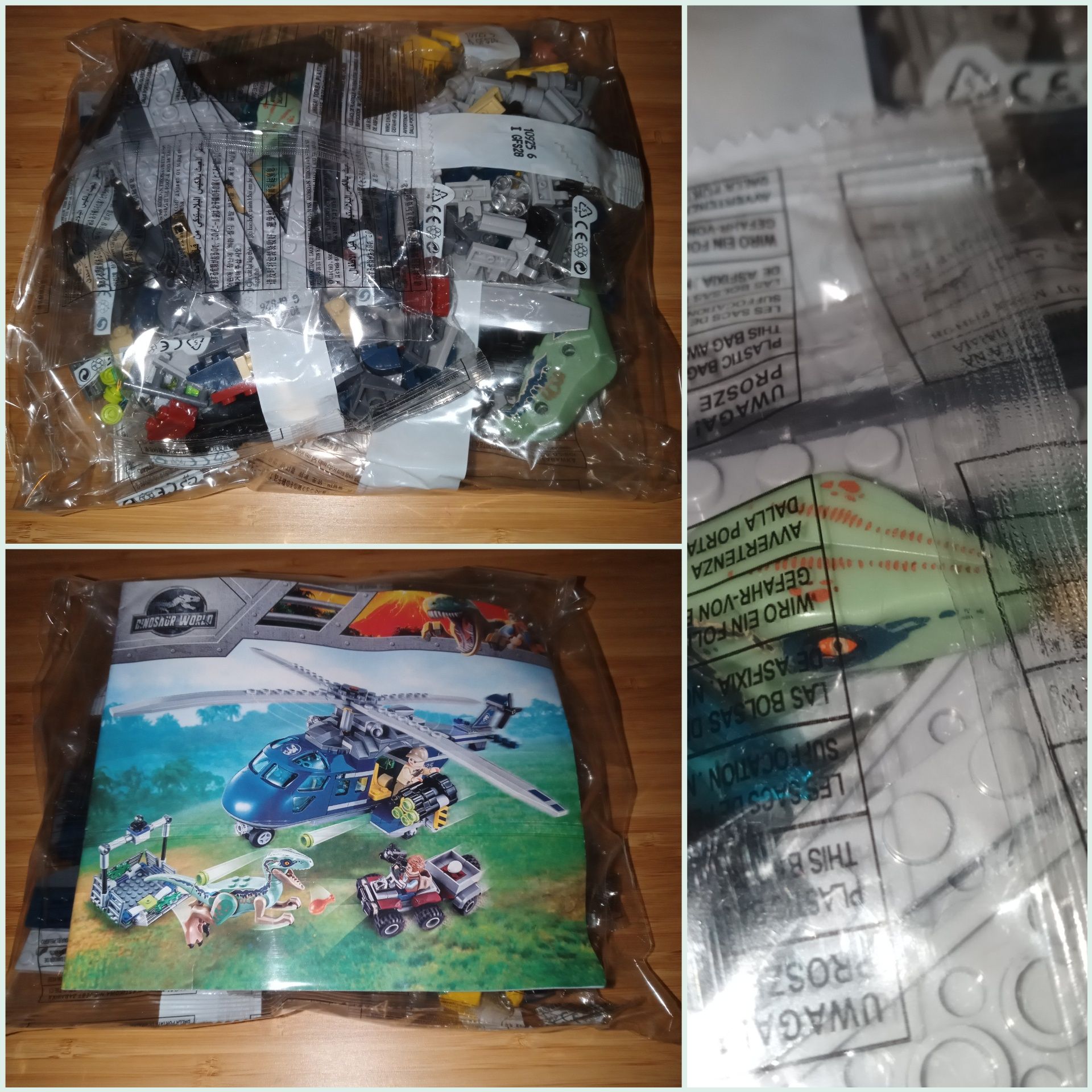 Tip lego Dinozaur Jurassic elicopter Urmarirea lui Blue "75928"