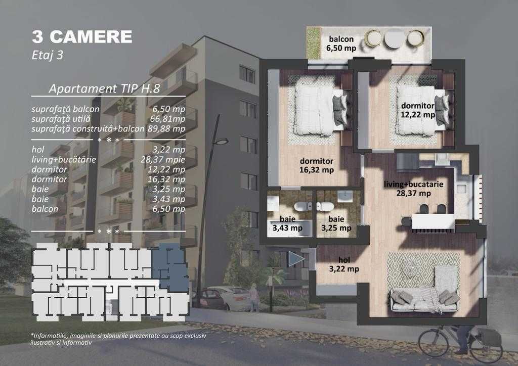 Apartamente 1, 2 si 3 camere bloc nou Grand Arena, Berceni