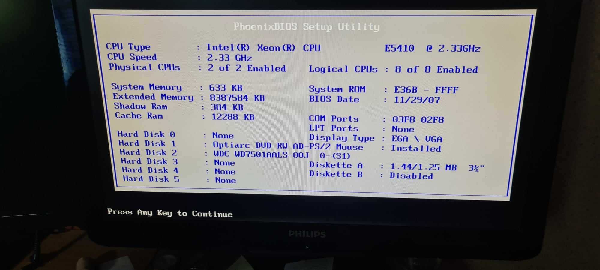 Vand Computer performant – System INTEL XEON Dual processors 2,33Ghz