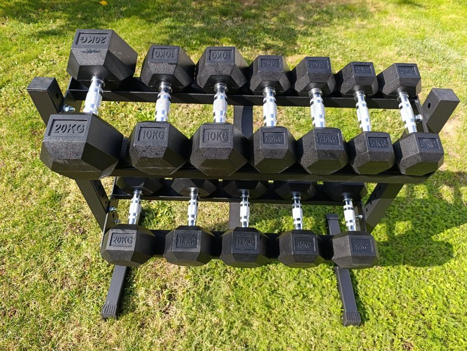 Лежанки, стойки за клек, дъмбели, лостове, тежести